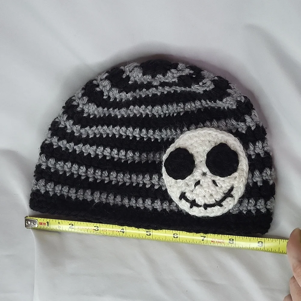 Disney Nightmare before Xmas Jack Skellington hat beanie knit Handmade